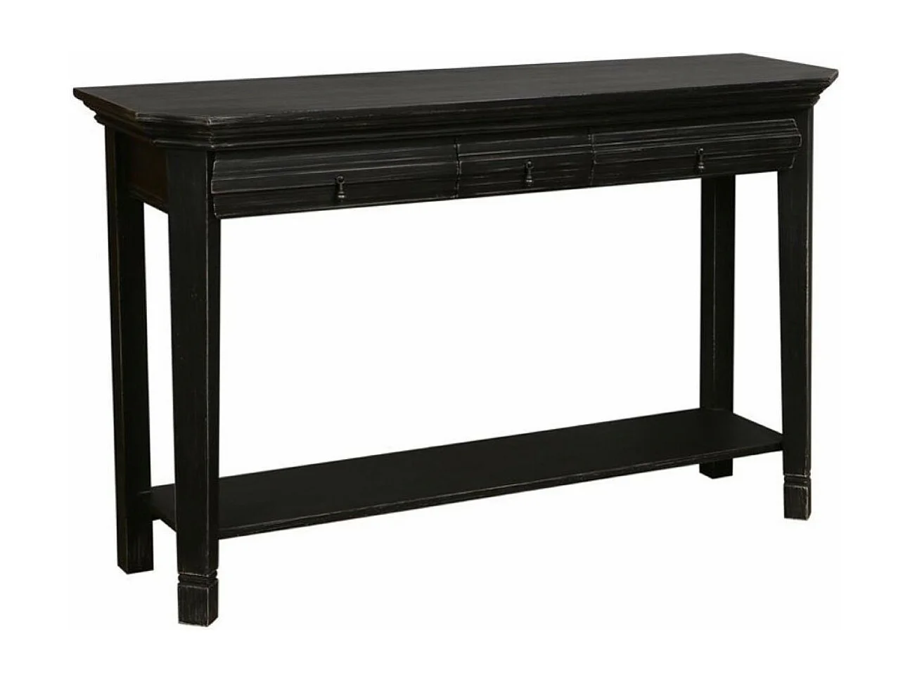 Console 3 tiroirs MDF Noir - Bruges Interior's