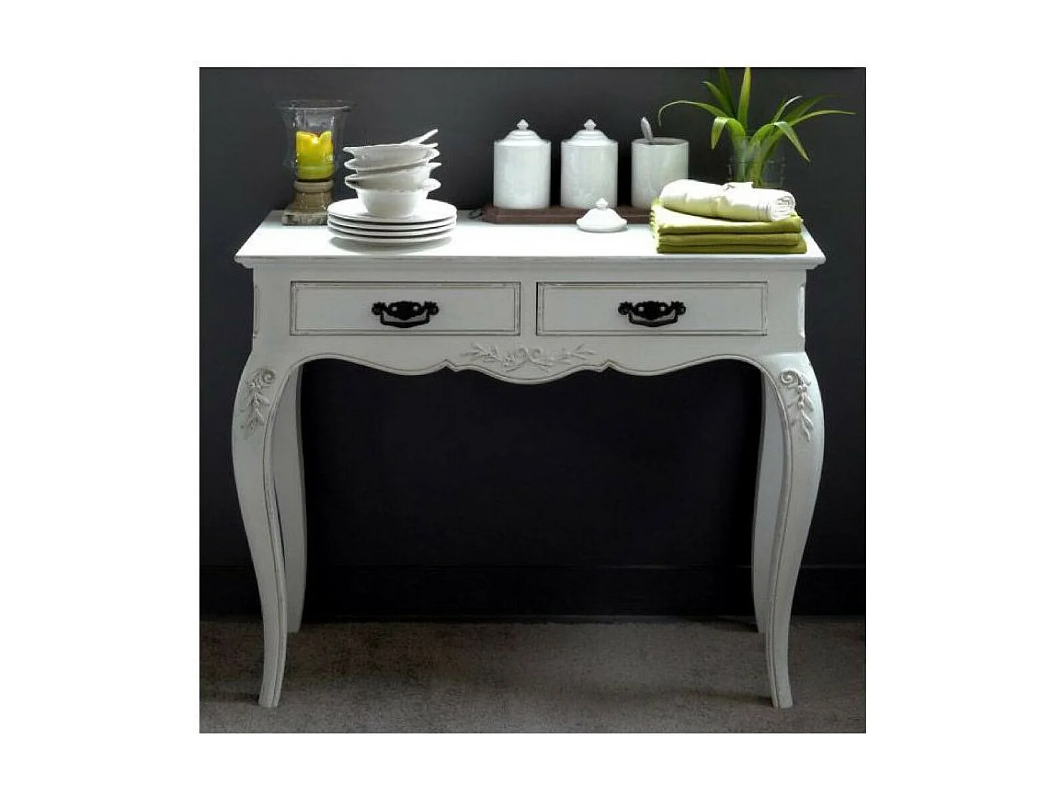 Desserte MDF Blanc - Romance Interior's