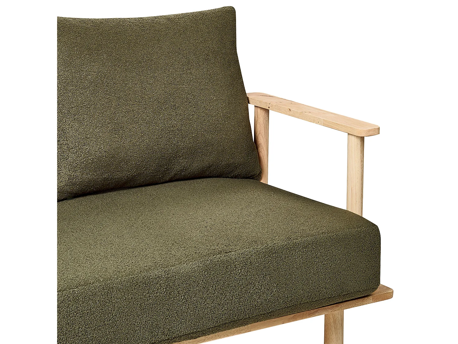 Canapé 2 places ASKER Bouclé Vert foncé