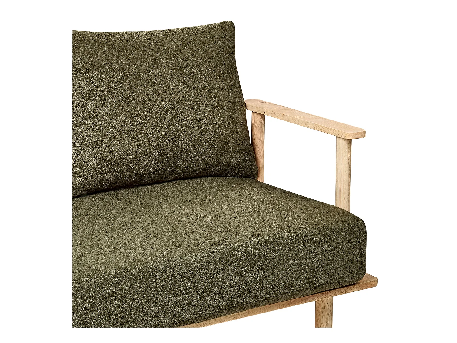 Sofa ASKER Bouclé Dunkelgrün 2-Sitzer