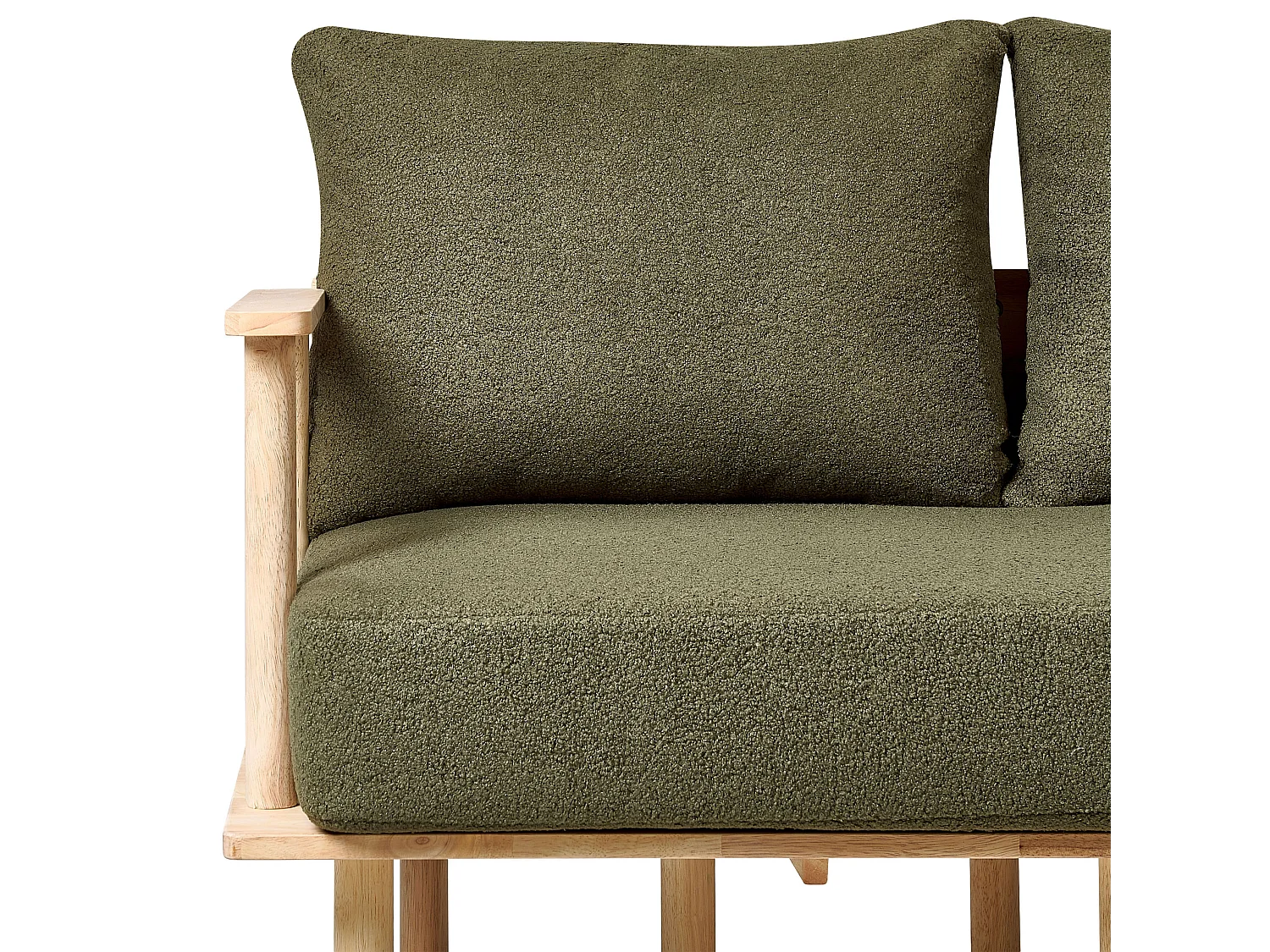 Sofá ASKER Bouclé Verde oscuro 2 plazas