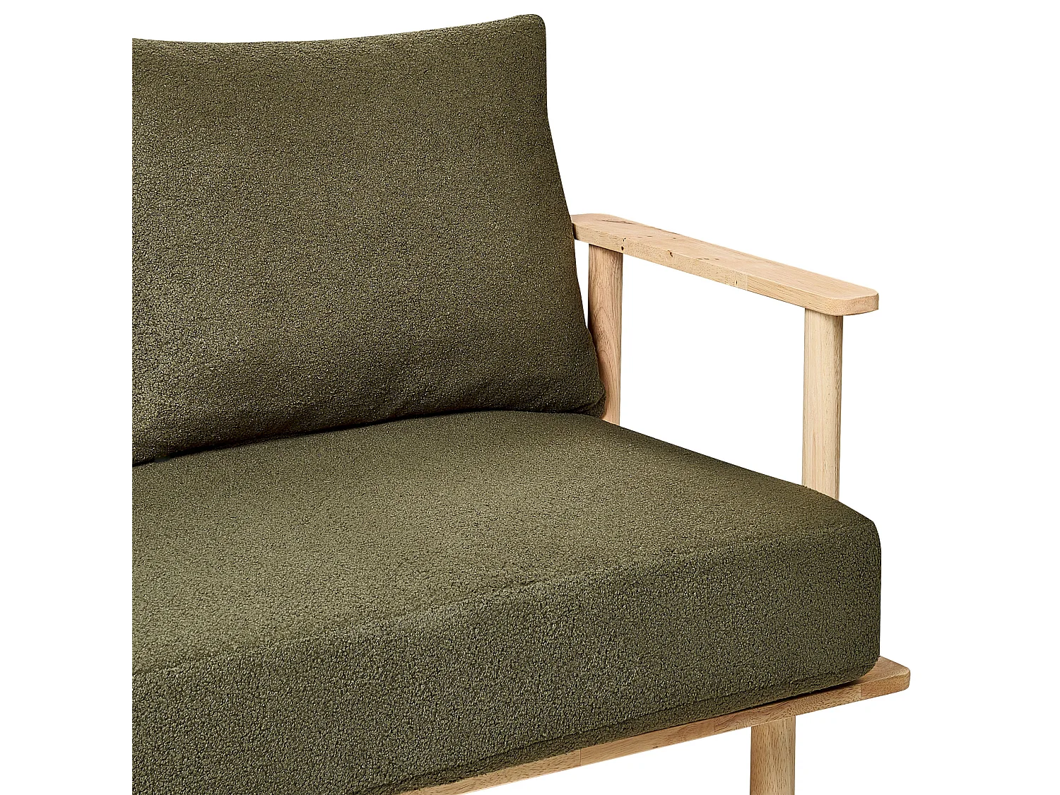 Sofá ASKER Bouclé Verde oscuro 2 plazas