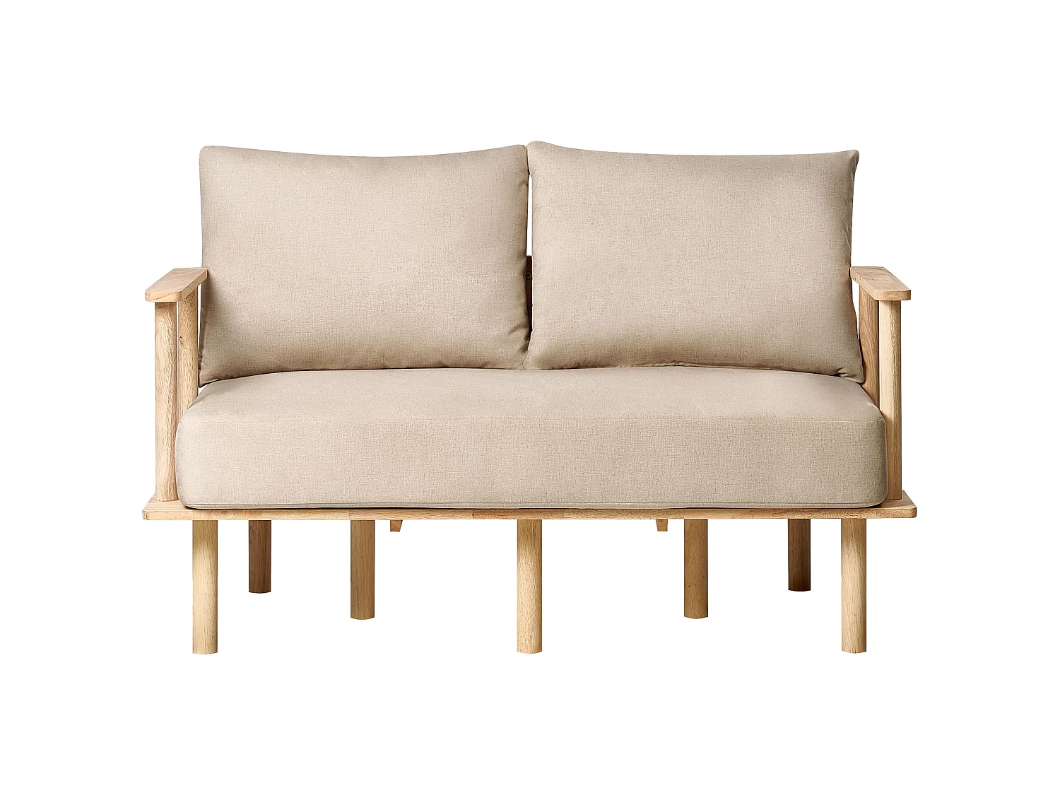 Divano ASKER Tessuto Beige sabbia 2 posti