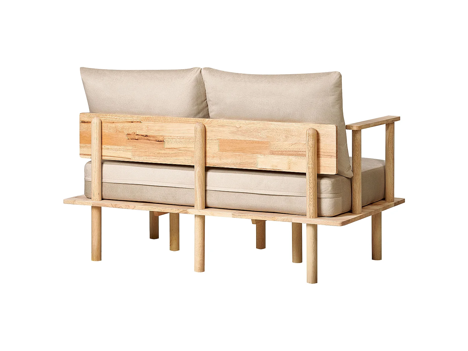 Divano ASKER Tessuto Beige sabbia 2 posti