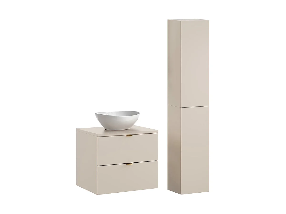 Azel Cachemire, mobile singolo da 60 cm con piedistallo