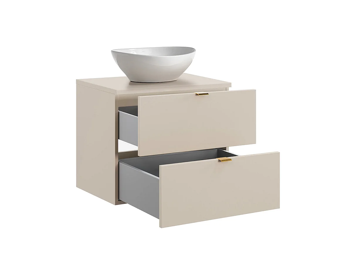 Azel Cachemire, mobile singolo da 60 cm con piedistallo