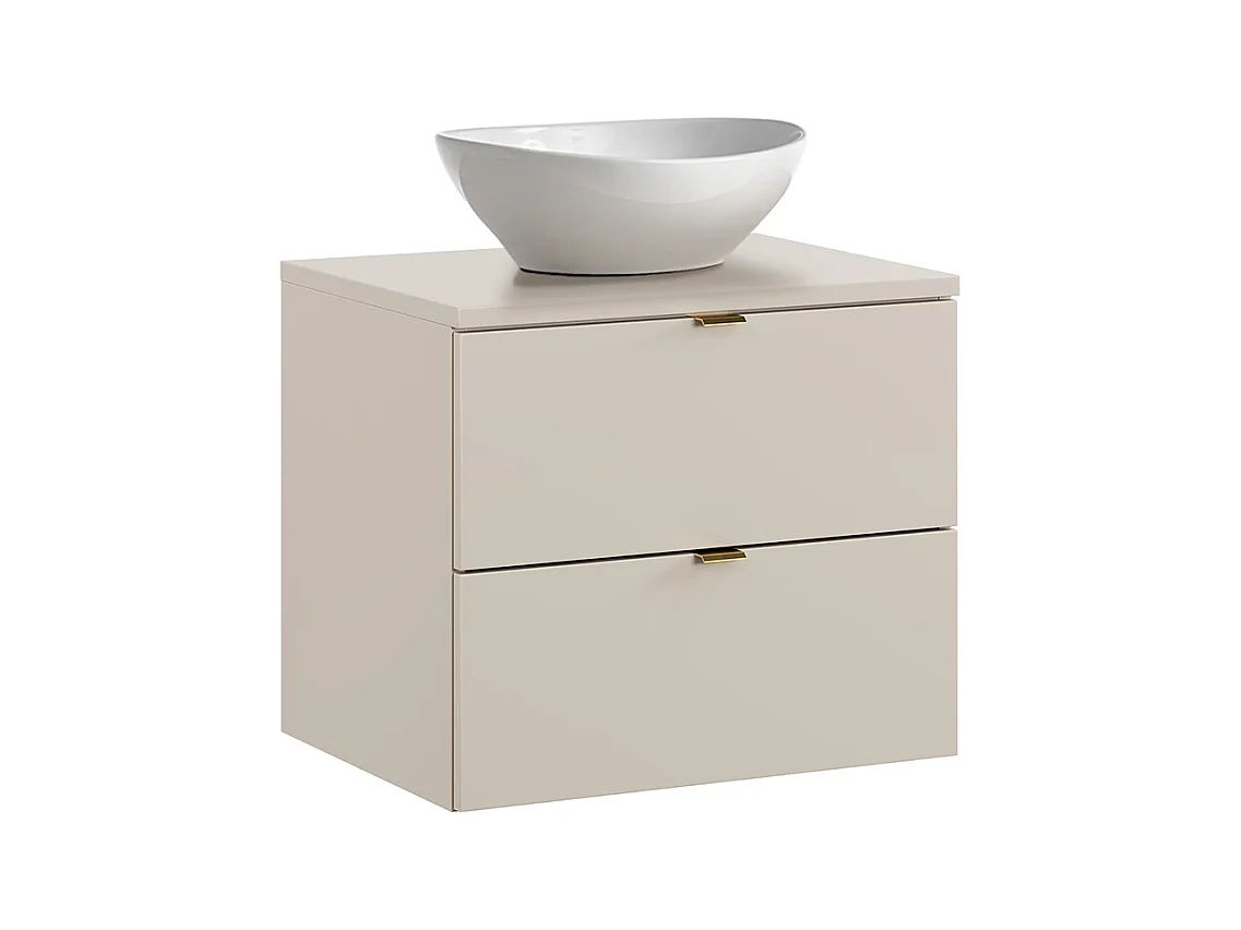 Meuble simple vasque 60cm Azel Cachemire
