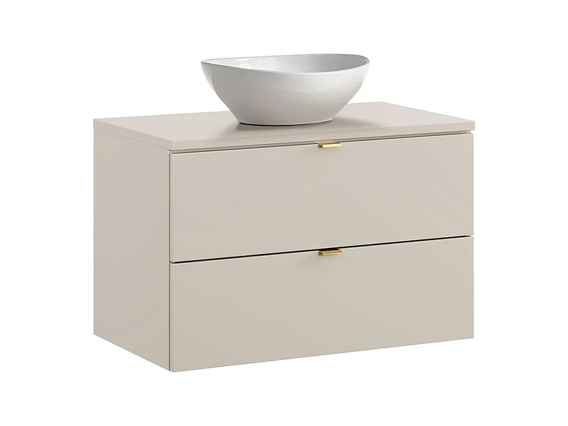 Meuble simple vasque 80cm Azel Cachemire