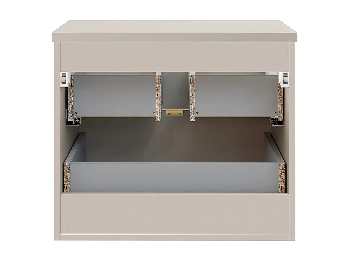 Meuble sous-vasque 60cm plan de toilette Azel Cachemire