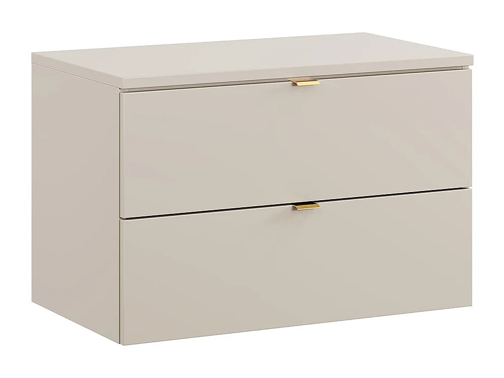 Meuble sous-vasque 80cm plan de toilette Azel Cachemire