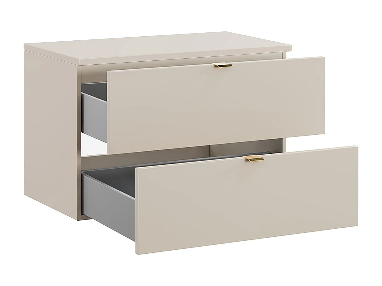 Meuble sous-vasque 80cm plan de toilette Azel Cachemire