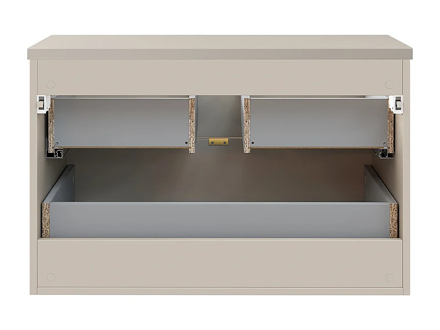 Meuble sous-vasque 80cm plan de toilette Azel Cachemire