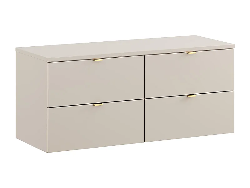 Azel Cachemire 120cm badmeubel met legplanken