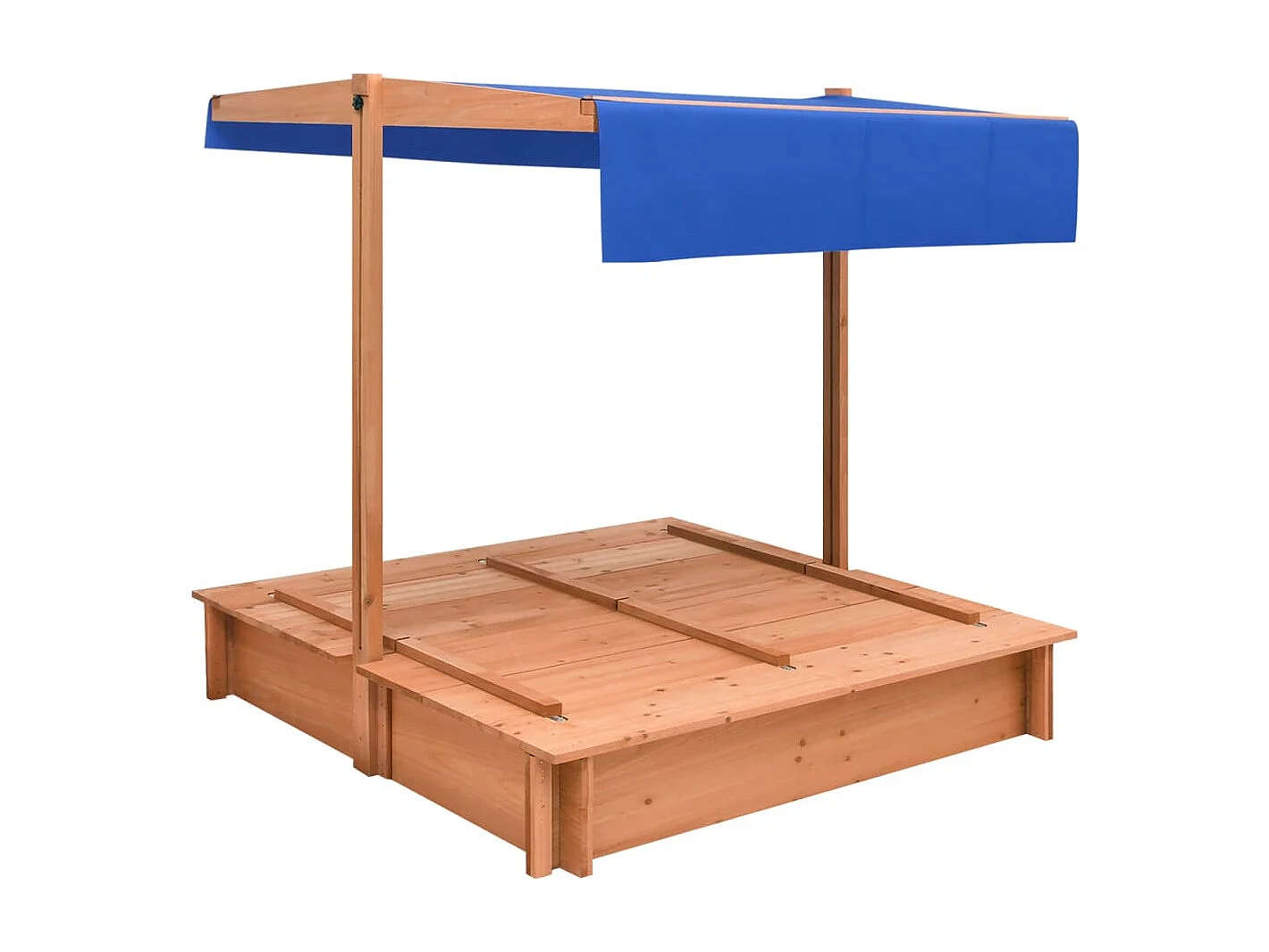 Sabbiera con tetto in legno di abete 112 x 112 x 112 cm 02_0005058