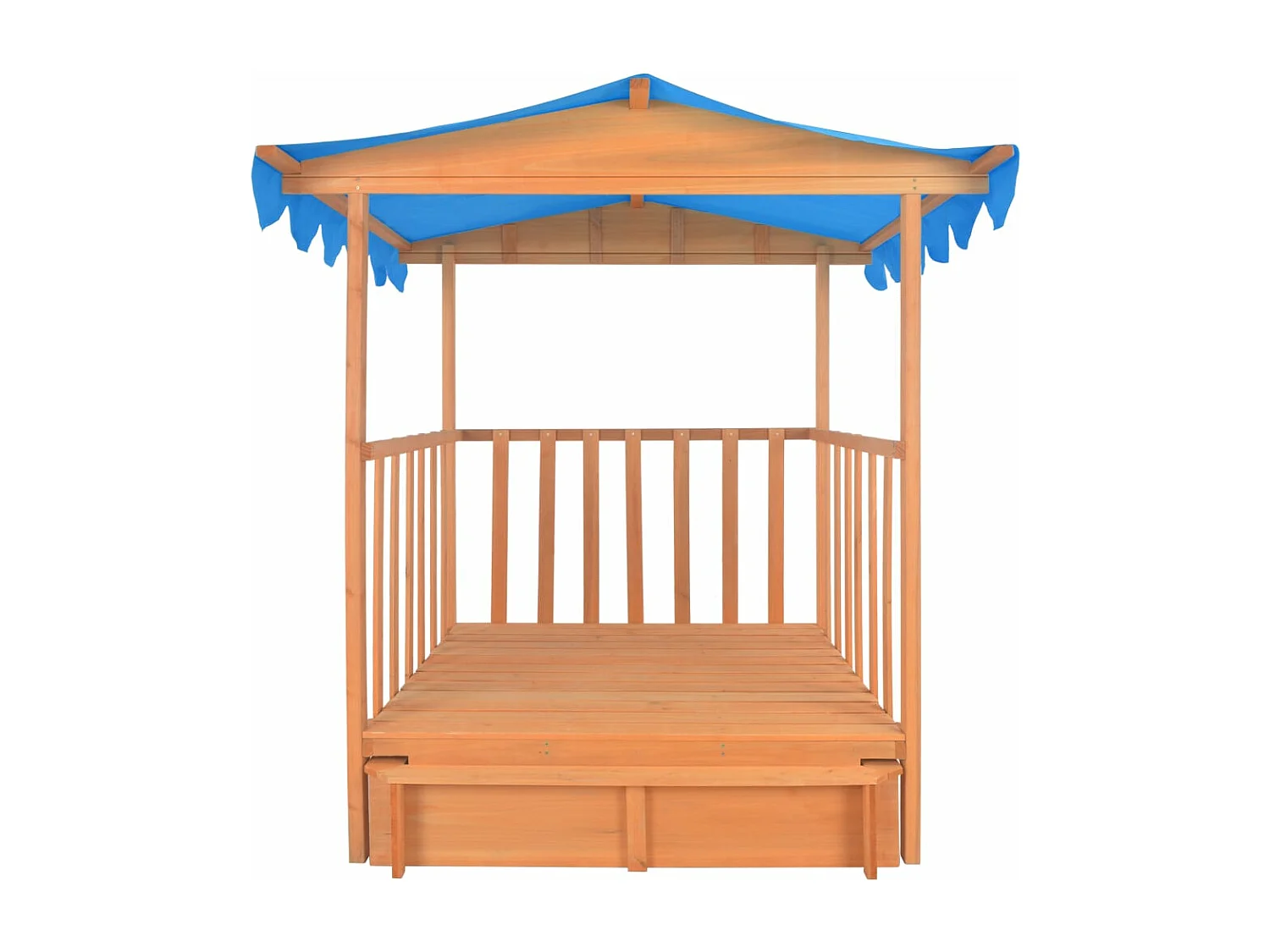 Maison de jeu d'enfants bois bleue 130 x 130 x 143 cm 02_0005061