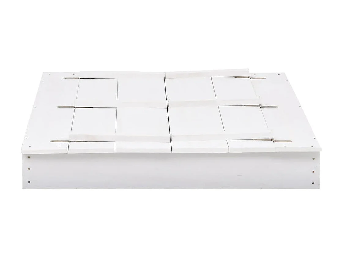 Arenero de madera de abeto 95 x 90 x 15 cm blanco 02_0005062