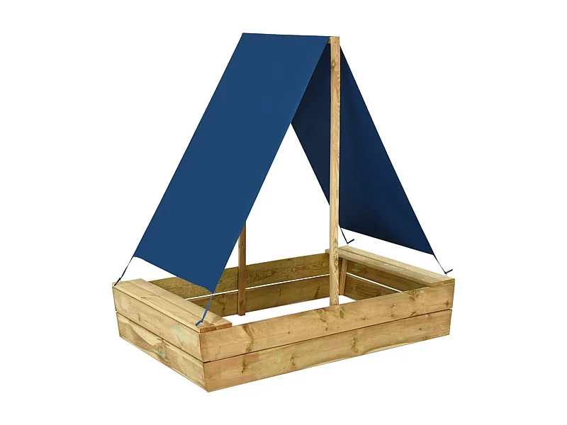 Arenero con techo 80 x 60 x 97,5 cm madera de pino impregnada 02_0005057