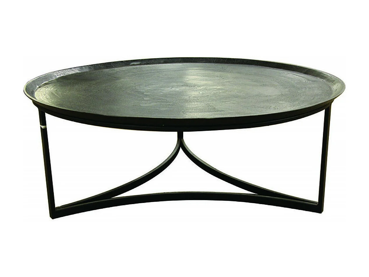 Table basse ronde Acier Noir - Factory Interior's