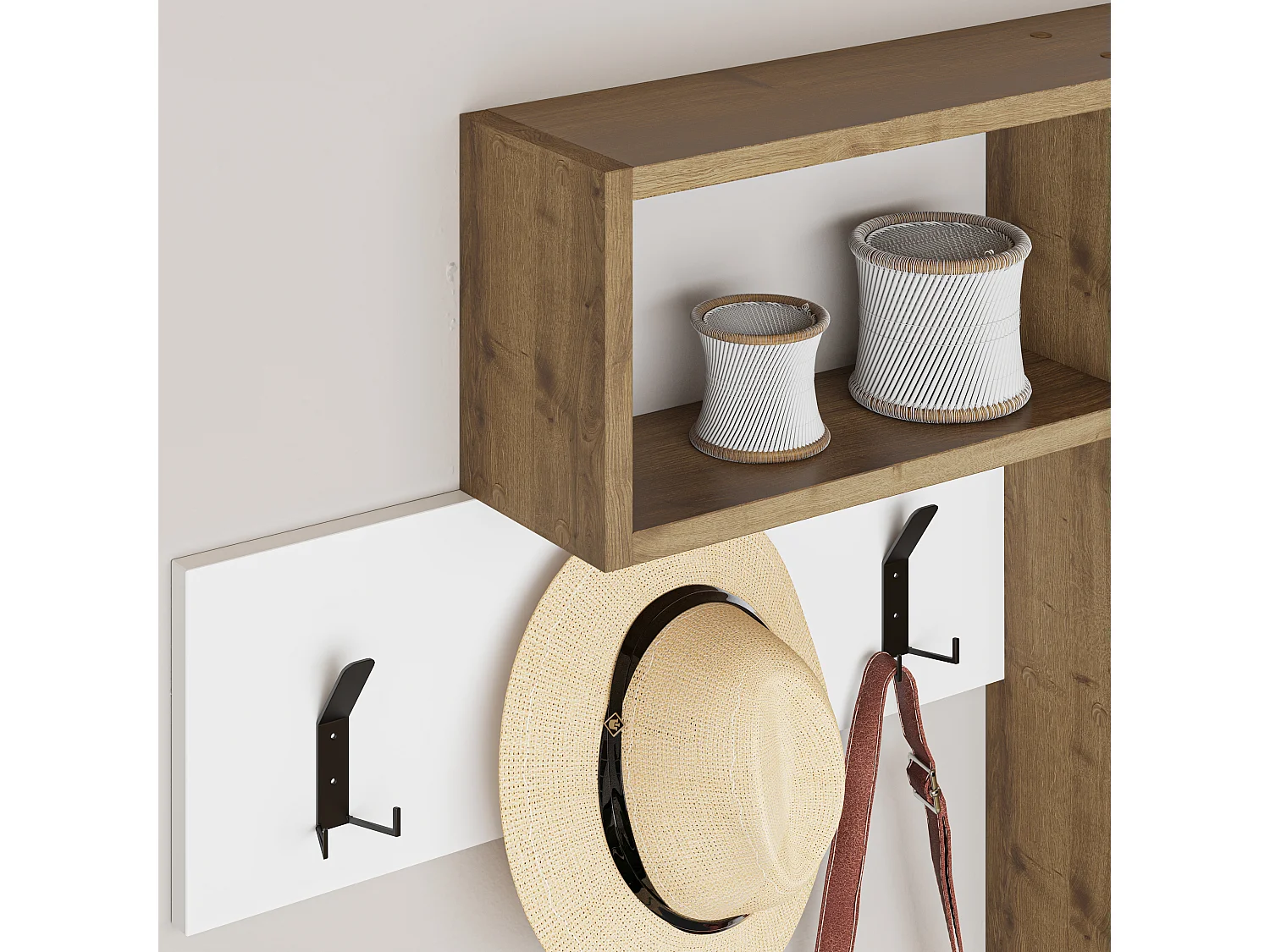 Wandgarderobe GAME - 99,5 x 15 x 61 cm