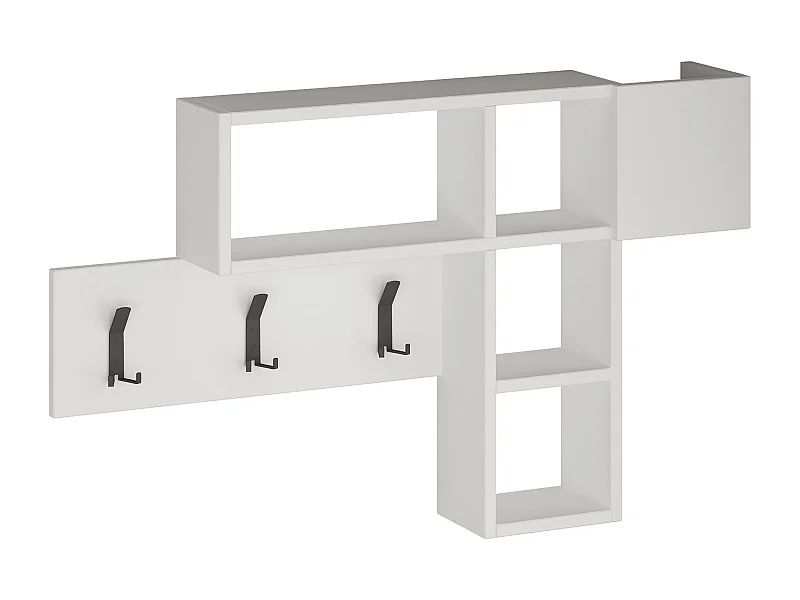 Appendiabiti da parete GAME -Bianco, 99X61X15