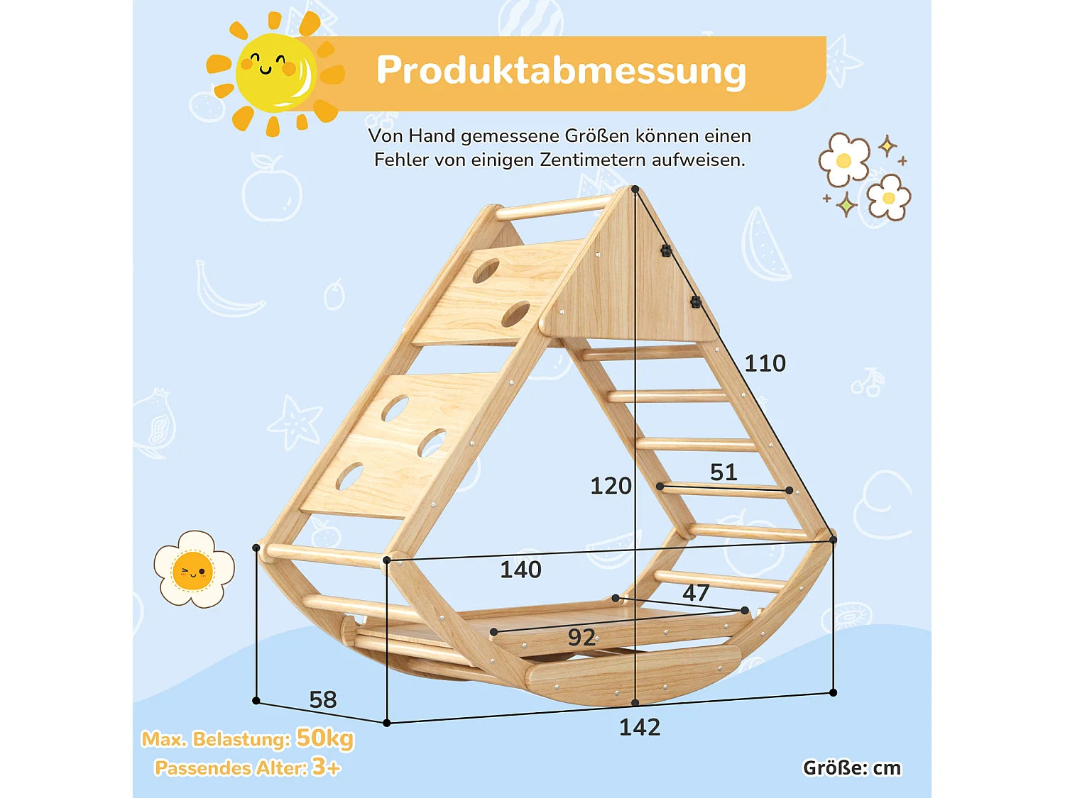 Area giochi per bambini 8 in 1 - con scivolo, modulo di arrampicata, scala, arco di arrampicata, altalena e tenda - legno