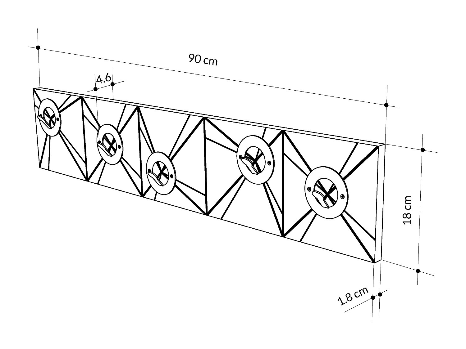 Aufhänger Vizy - Weiß