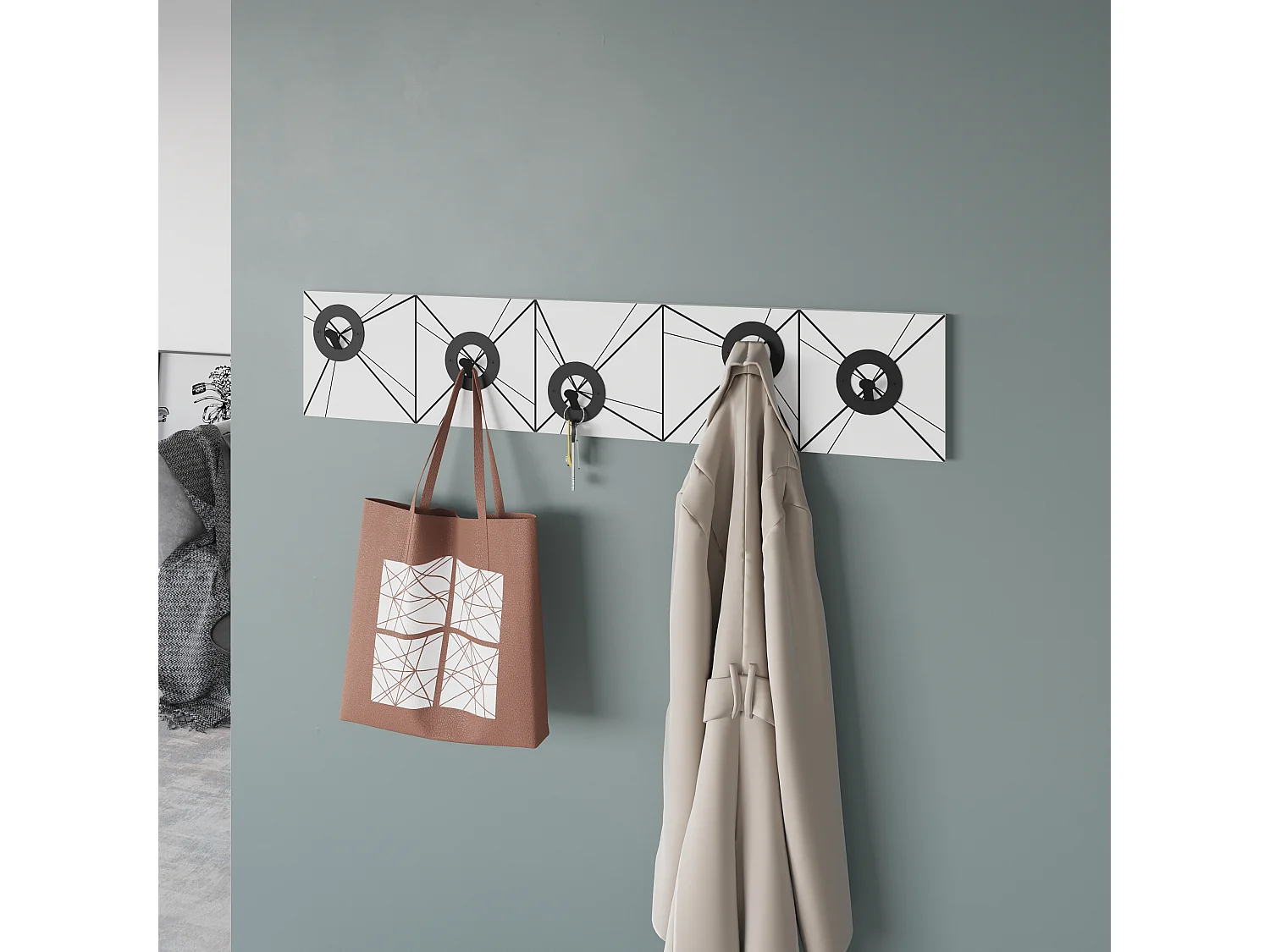 Aufhänger Vizy - Weiß