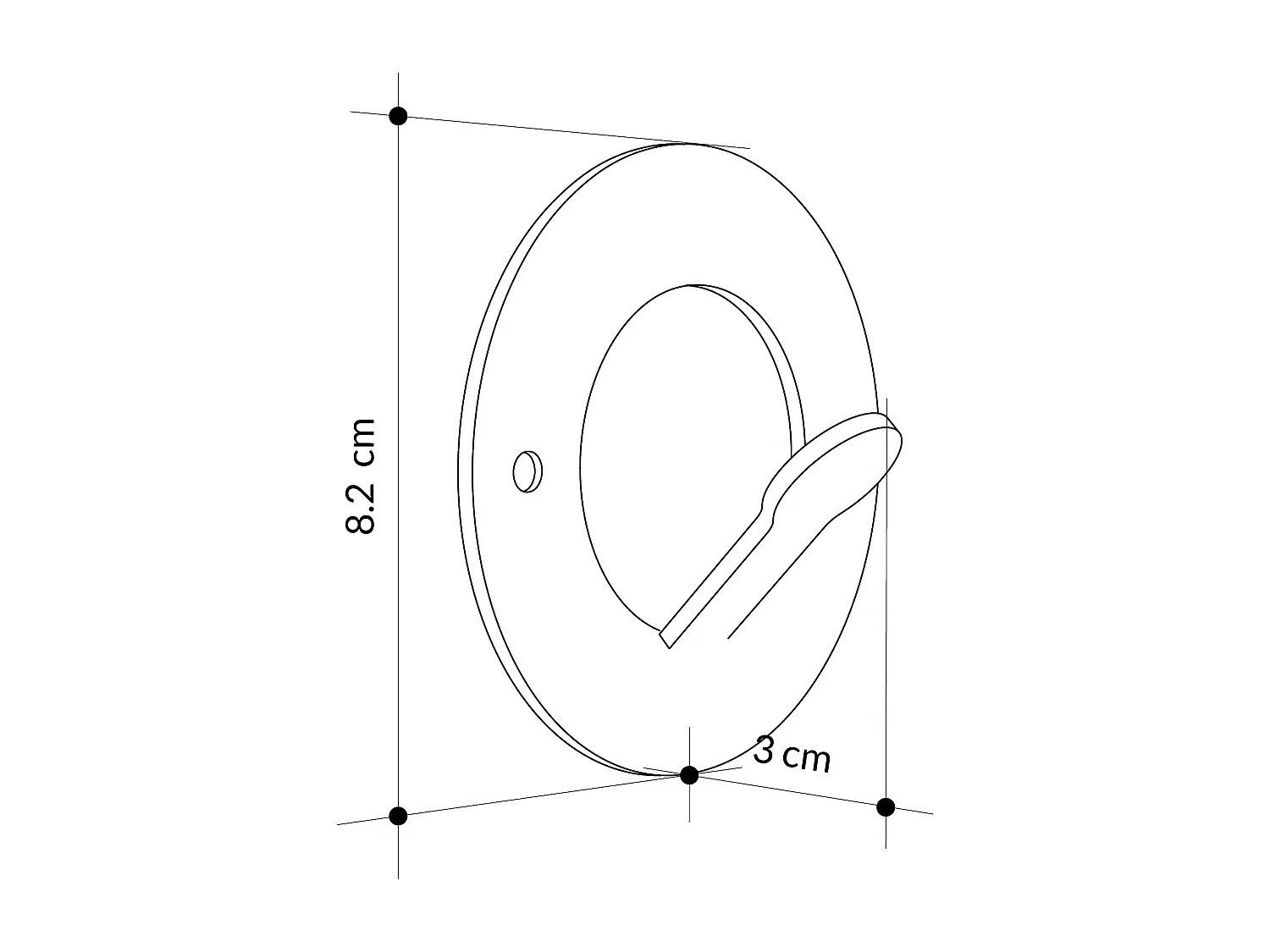 Wandhaken KALY rund 3er Set