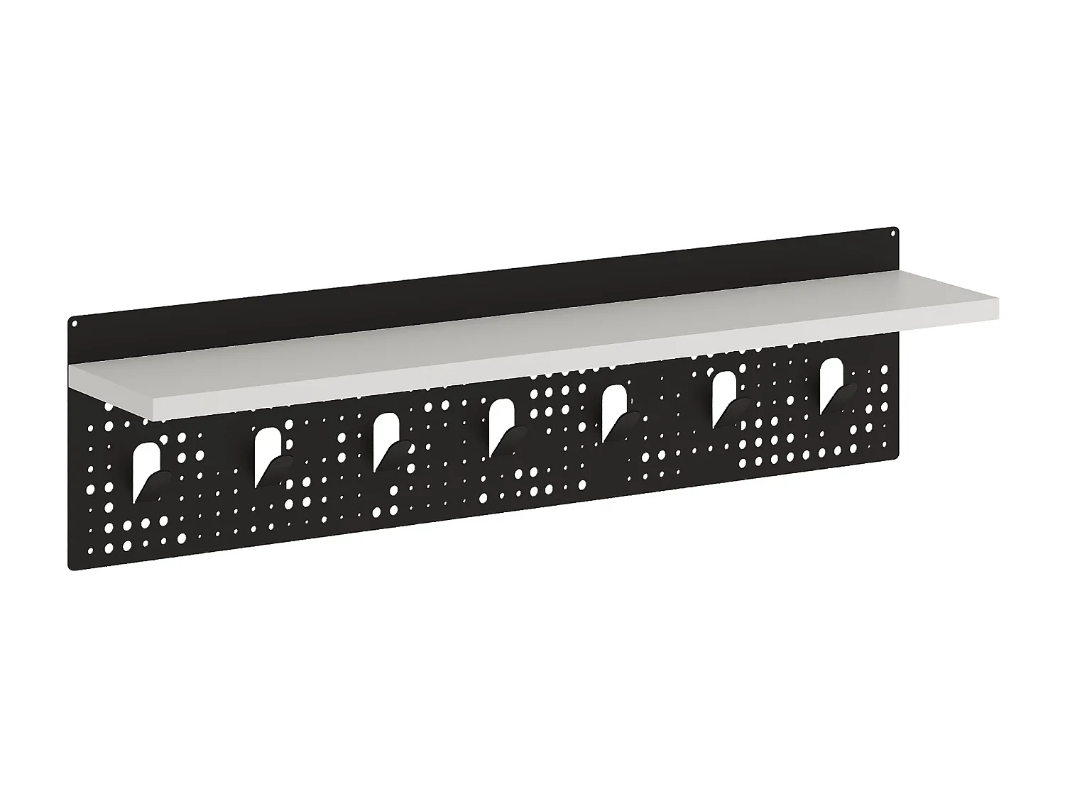 Wandgarderobe POPY  Weiß, 15 x 20 x 80 cm