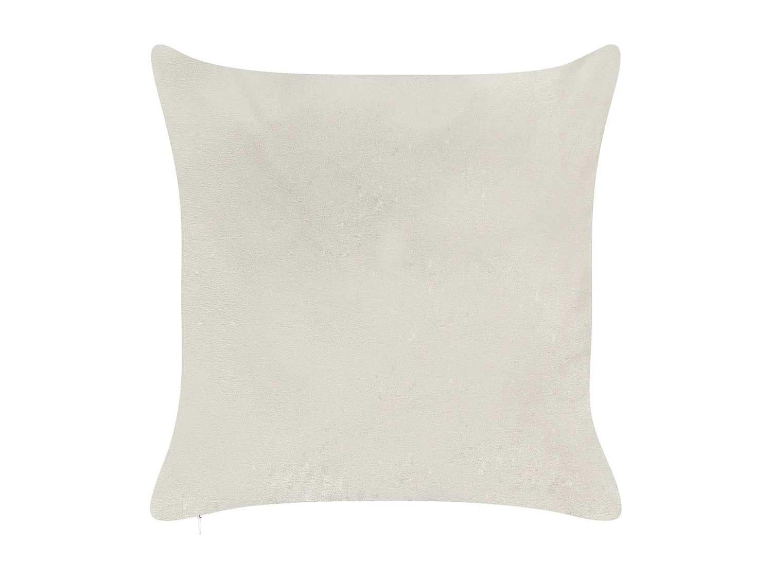 Lot de 2 coussins décoratifs JELLIES Velours 45 x 45 cm Blanc cassé