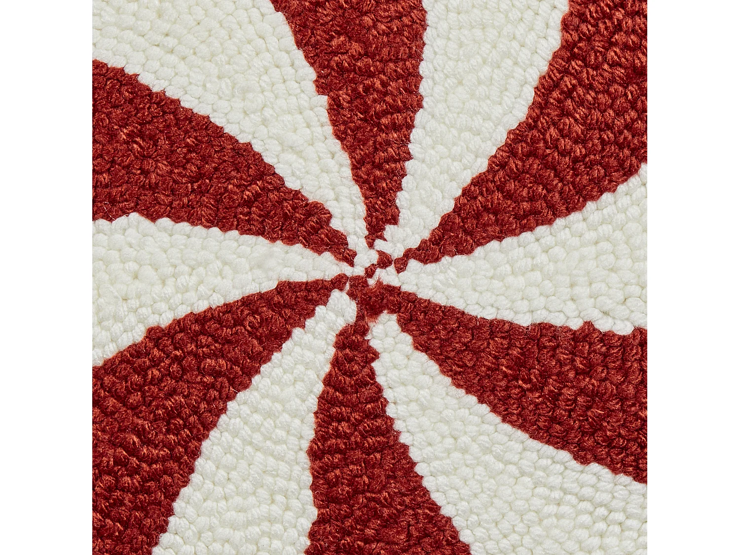 Lot de 2 coussins décoratifs SWIRL CANDY Bouclé 40 x 40 cm Rouge