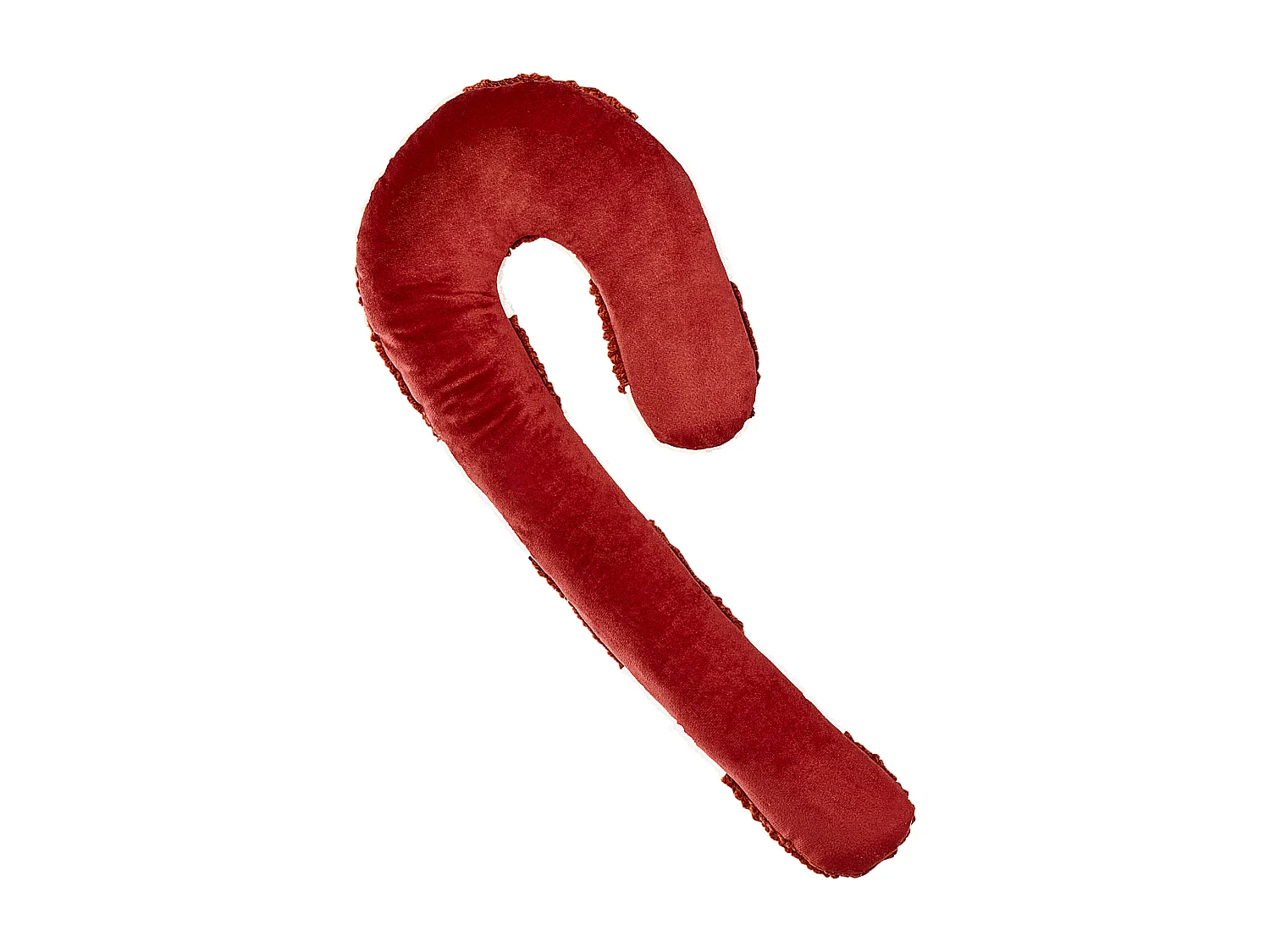 Lot de 2 coussins décoratifs CANDY CANE Bouclé 22 x 55 cm Rouge Motif de Noël