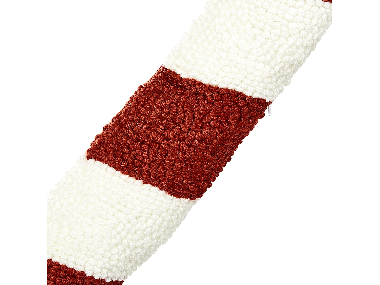 Lot de 2 coussins décoratifs CANDY CANE Bouclé 22 x 55 cm Rouge Motif de Noël