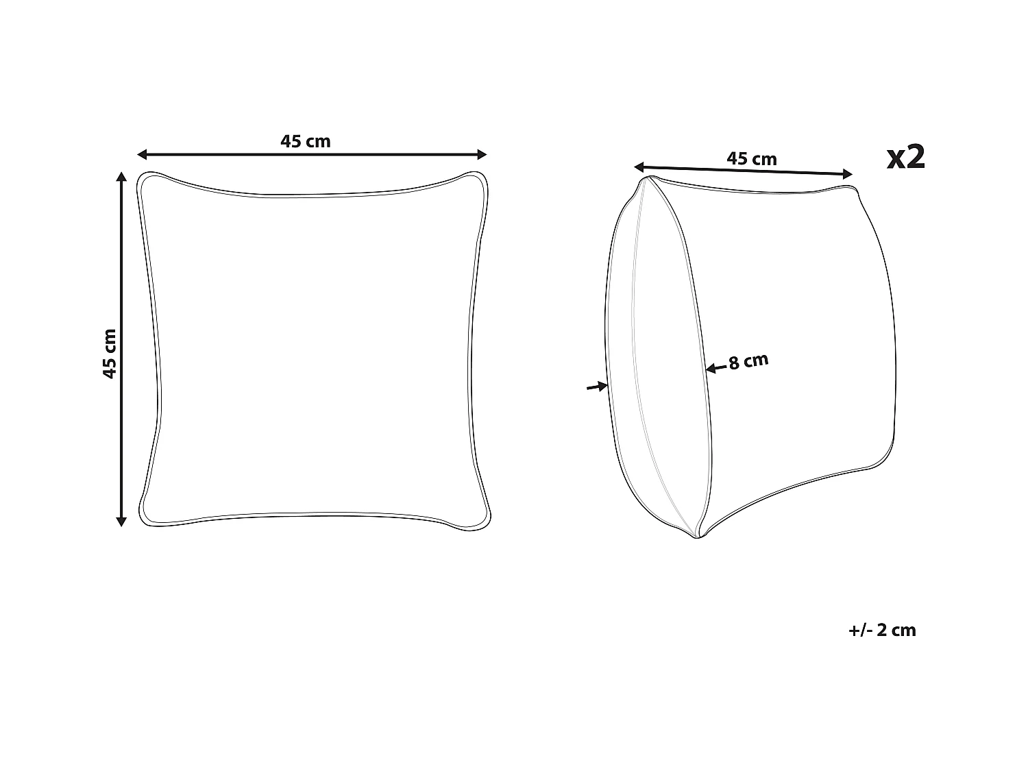 Dekokissen 2er Set Baumwolle grün Tierform Dinosaurier für Kinder 45x45 cm Dino