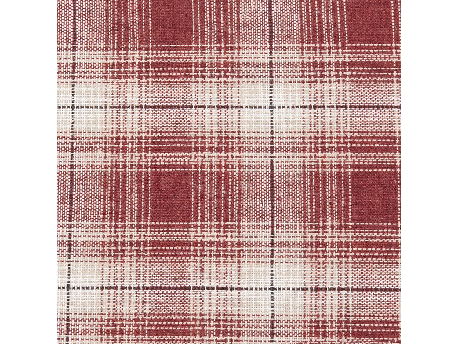 Conjunto de 2 almofadas decorativas BROOKIES 45 x 45 cm Vermelho escuro Padrão natalicio