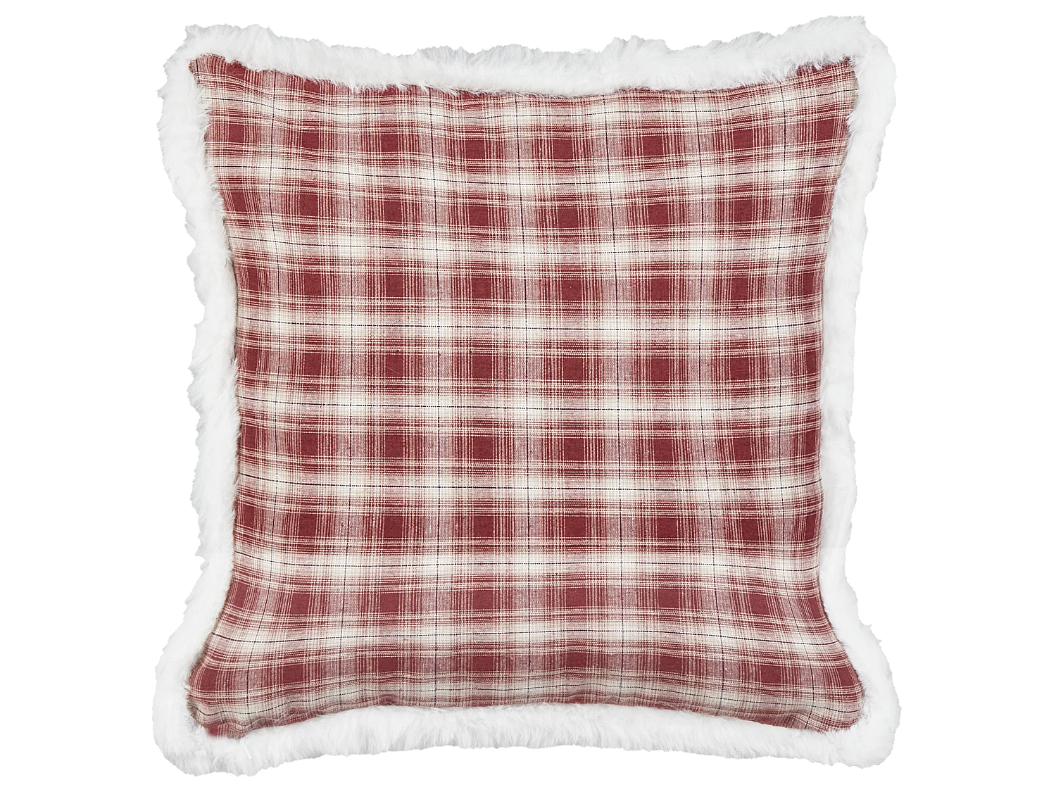 Set di 2 cuscini BROOKIES 45 x 45 cm Rosso scuro Modello natalizio