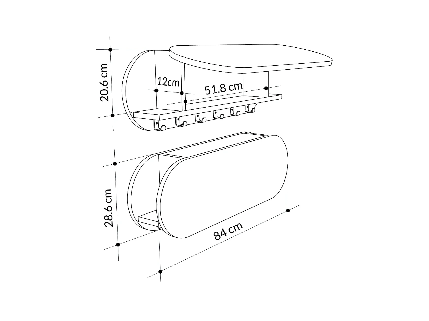 Aufhänger Kroma Weiß