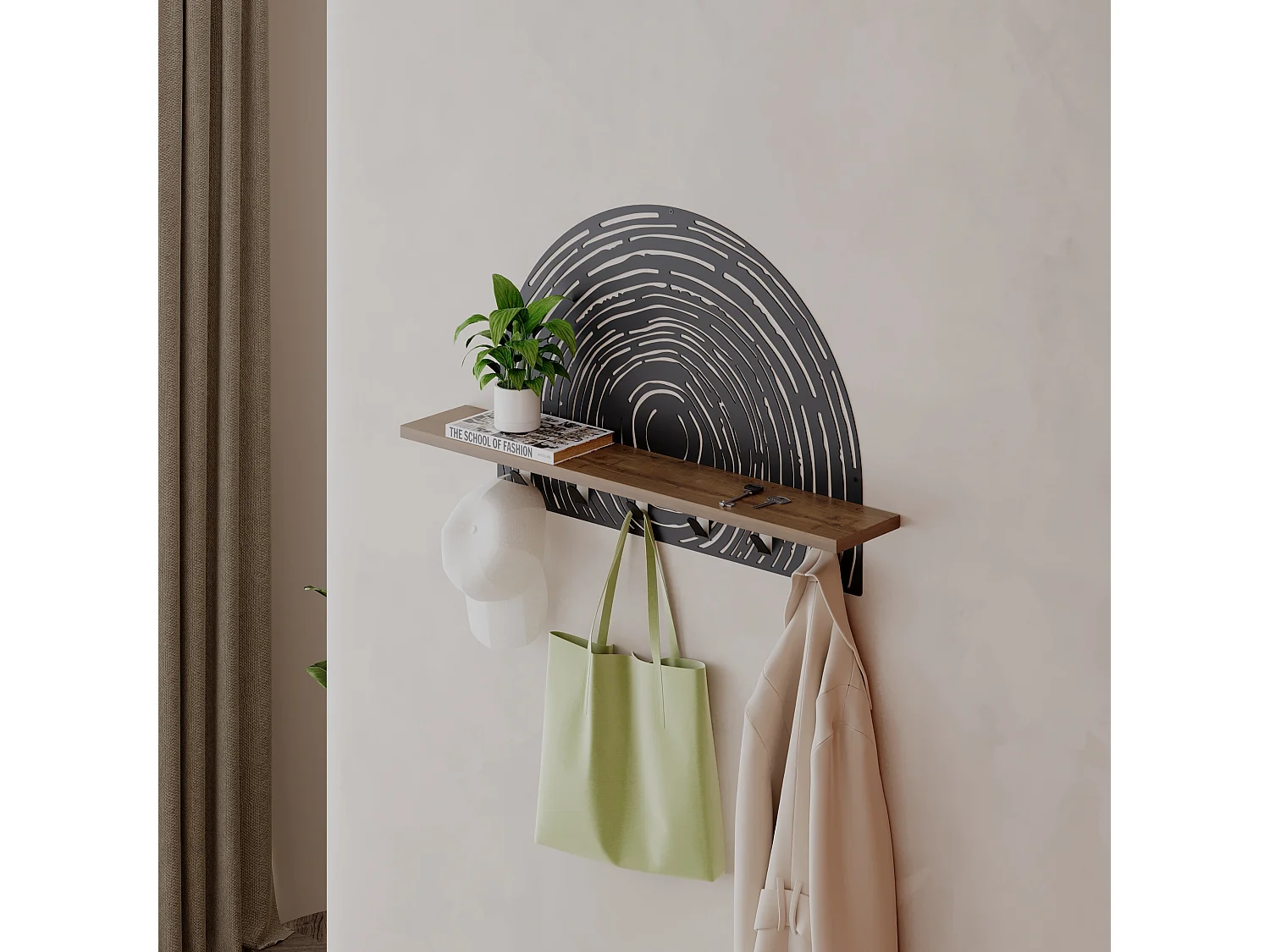 AUFHÄNGER PINE - Dunkler Eiche