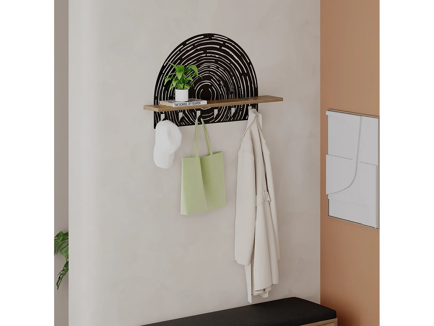 AUFHÄNGER PINE - Dunkler Eiche