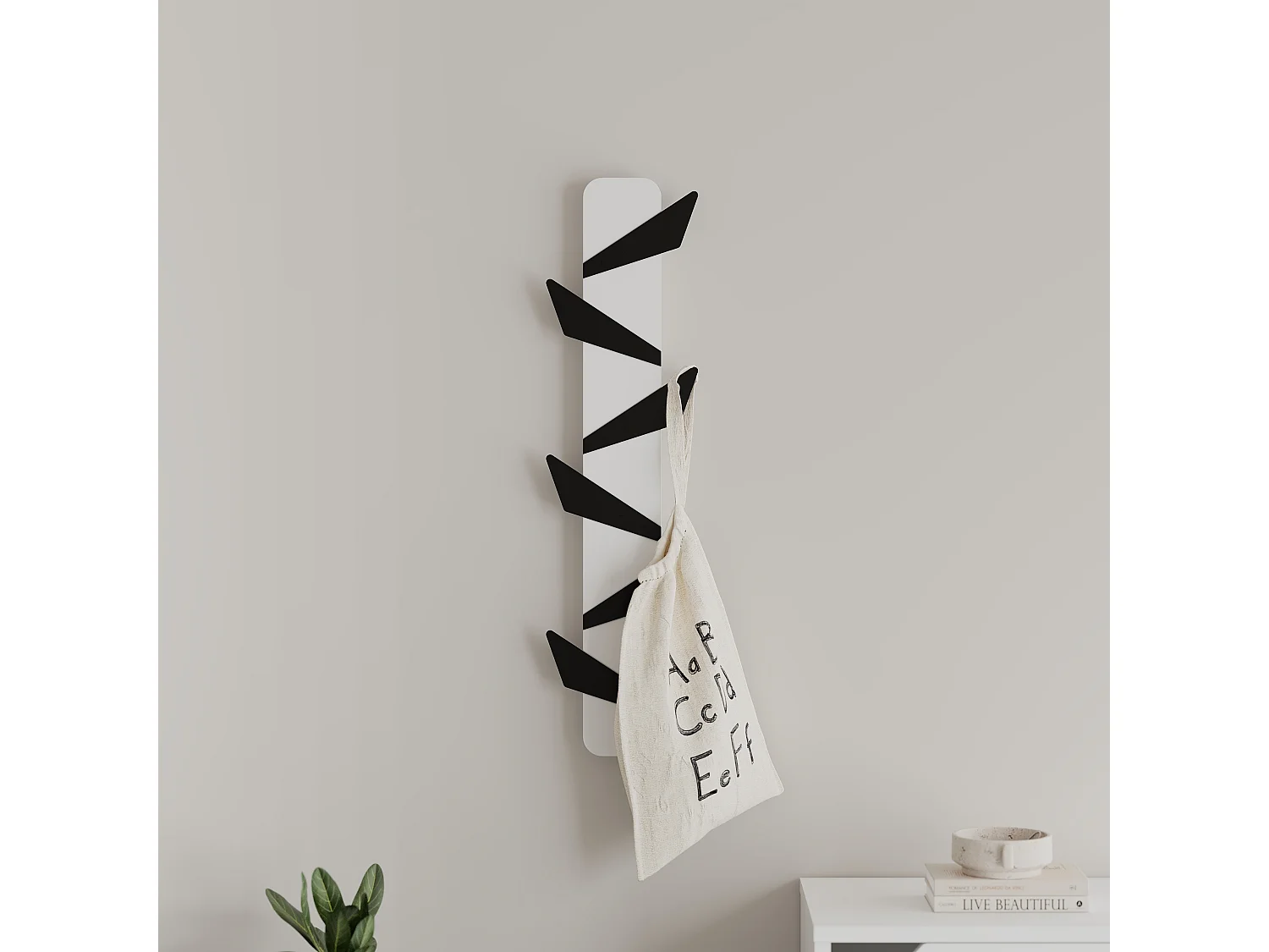 Wandgarderobe Alesta Weiß