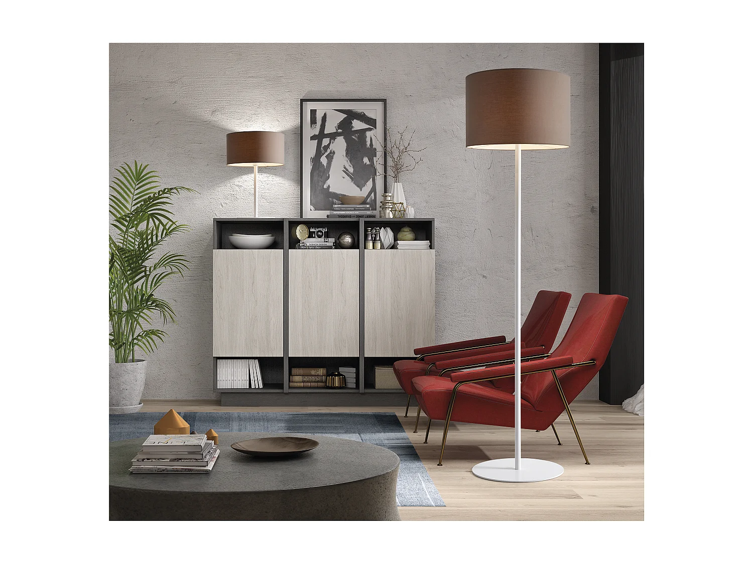 Lampe de table classique Amsterdam-h54cm-interieur-acier,blanc-on&off-e27 max. 40w-ip20