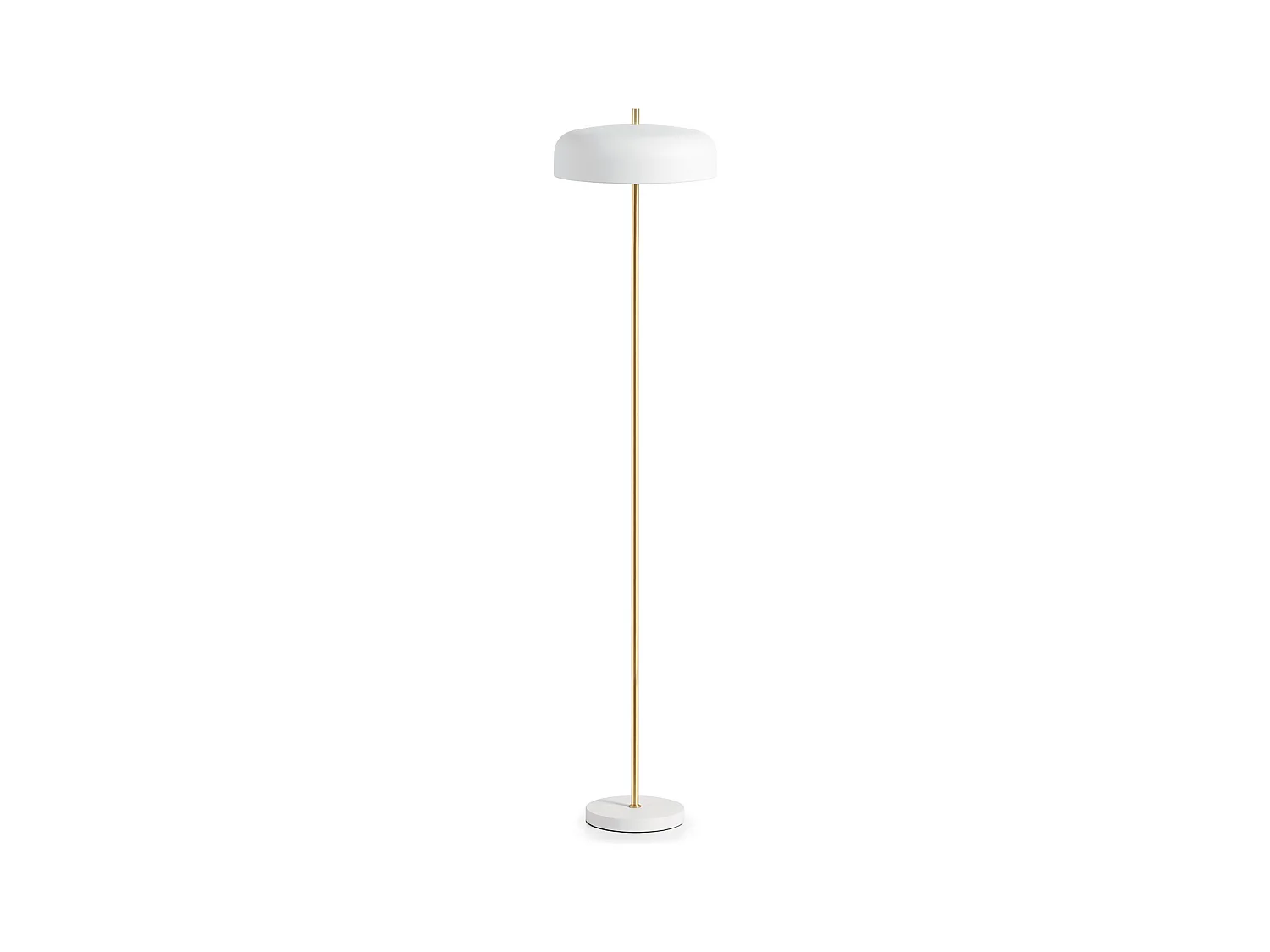 TAICHI moderne stijl tafellamp - H45 cm - 2x E27 40W - 2 meter kabel - aan&uit - staal - wit en goud - IP20
