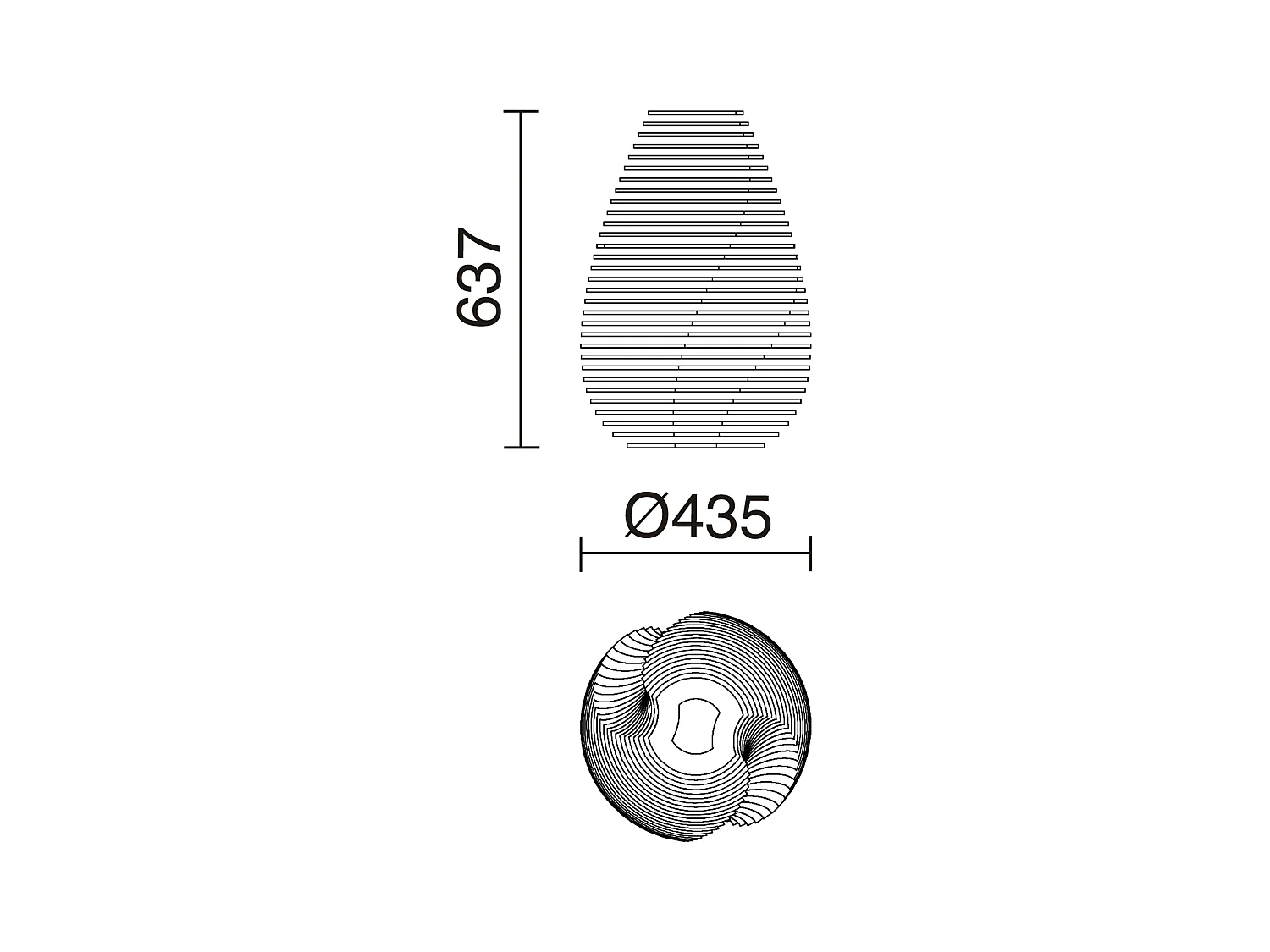 Lampada da terra moderna Twist tavolo-h.63.7cmxd.ø 43.6cm-gx53 led t2-10w,3k-on&off-ip20