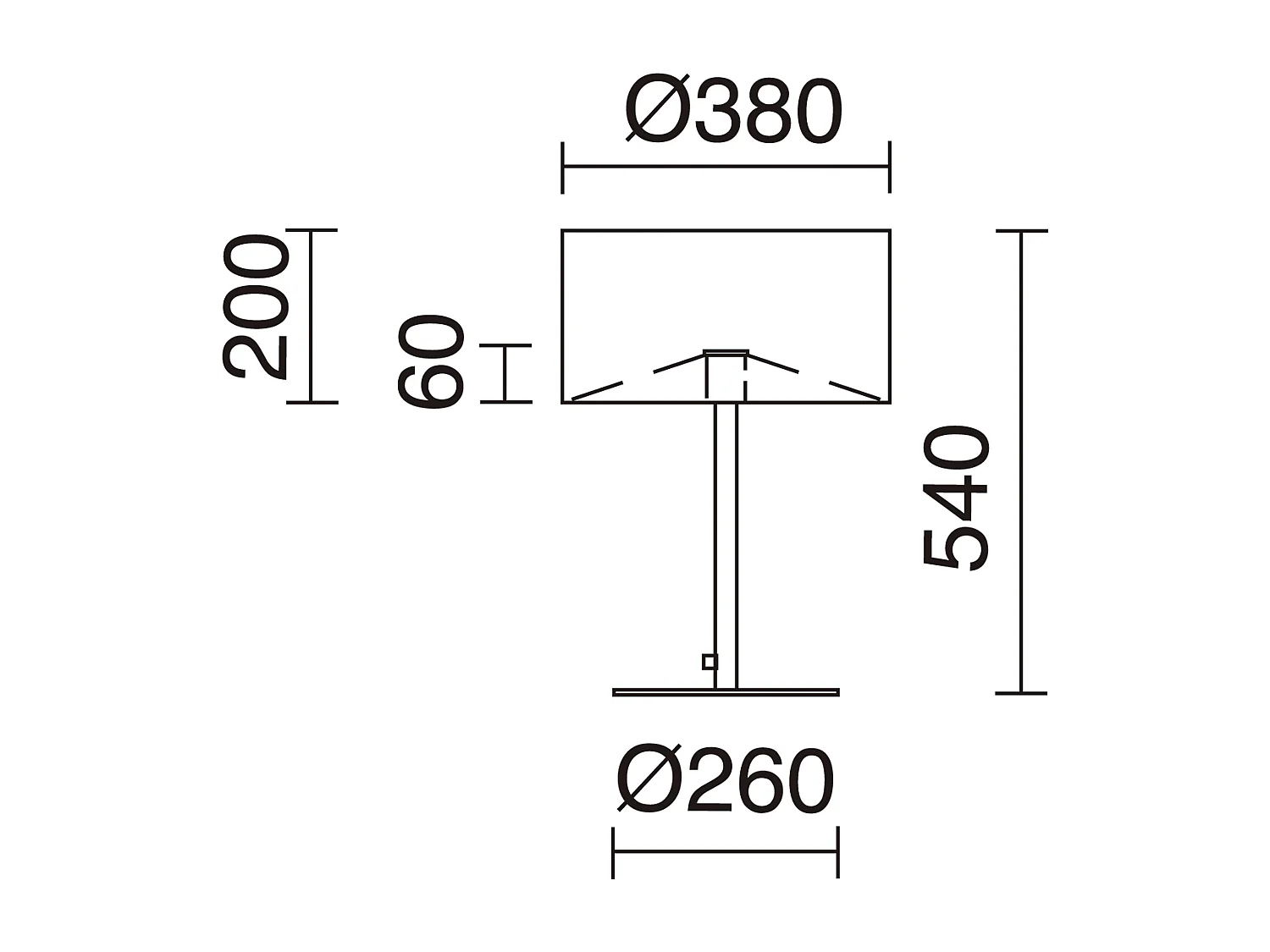 Lampa sto?owa Amsterdam w klasycznym stylu - wys. 54 cm - wn?trze - stal i czer? - w?./wy?. - E27 Max. 40W-IP20