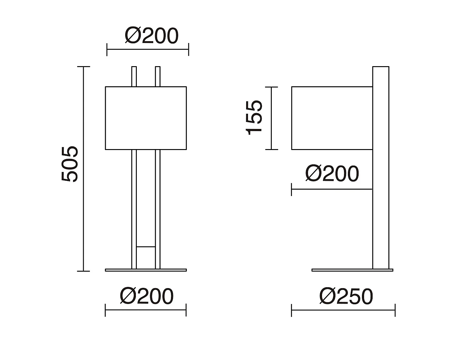 Lampada da tavolo moderna compatta-h.50,5 cm-e27 40w-d.ø45-ip20-legno, marrone