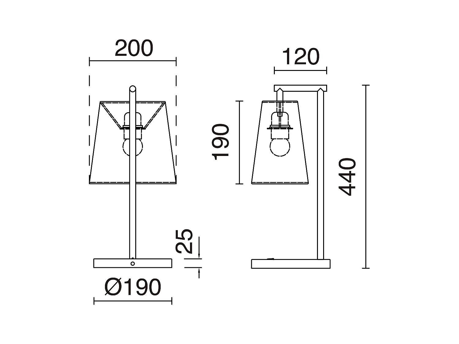 NEMO tafellamp modern interieur - H44 cm - staal en kunststof - aan&uit - 1,5 meter kabel - IP20 - E27 40W - wit en bruin
