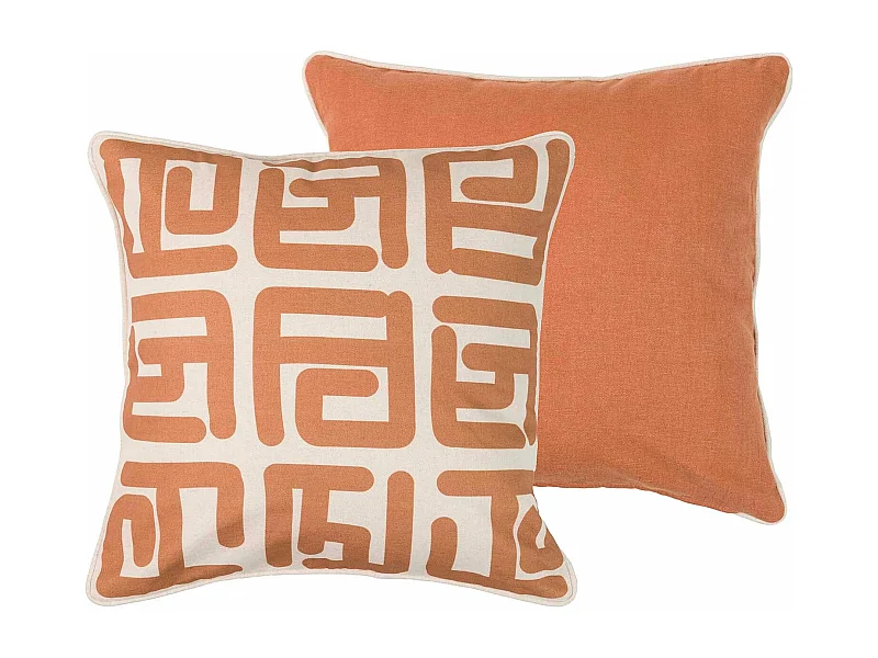 Cojín Lino étnico Marrón 45x13x45 Cm