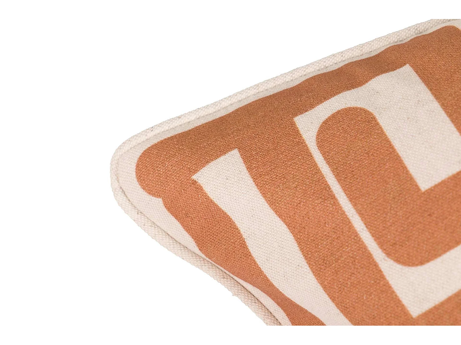 Cojín Lino étnico Marrón 45x13x45 Cm