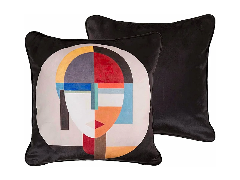 Cojín Velvet Cara Señora 45x13x45 Cm