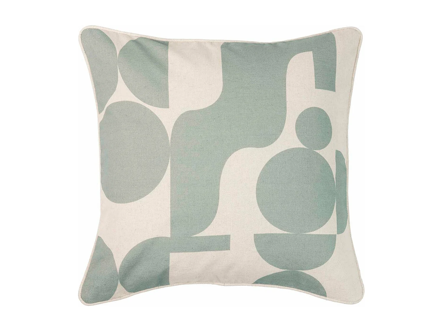 Cojín Lino étnico Verde 45x13x45 Cm